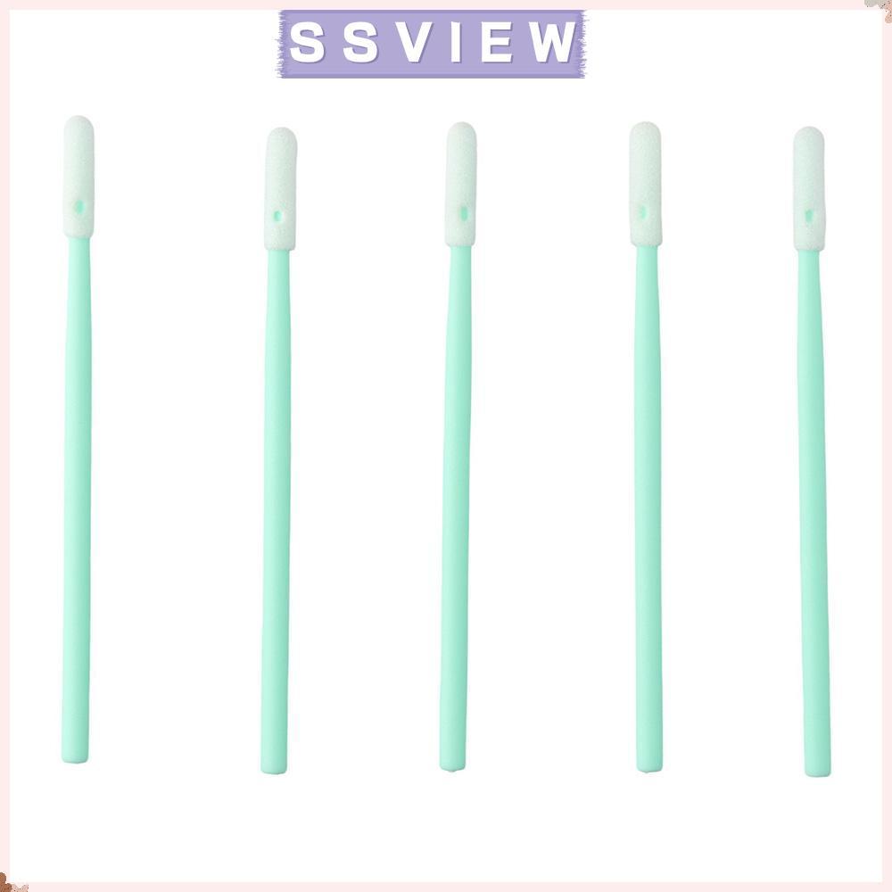 STILLSAVIEW 200 ชิ้นทําความสะอาด Swabs, 7 ซม.สีเขียวโฟม Swabs, แบบพกพา 2.75 เช็ด Swab Inkjet Printer