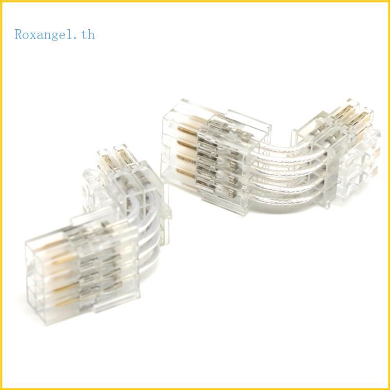 ROX 24Pin 8pin Female to Male 90 องศา Power Adapter Connector สําหรับ CPU power