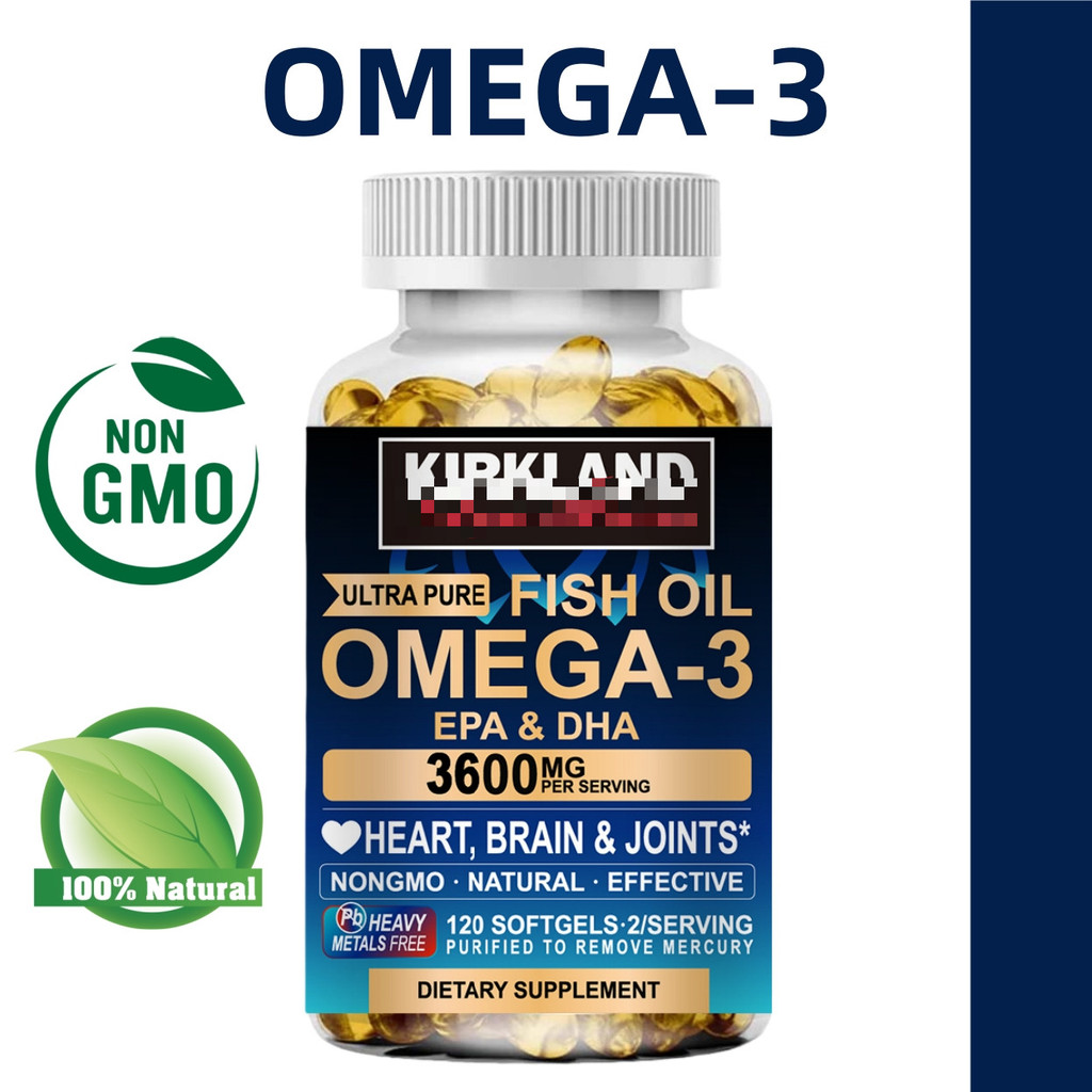 Omega-3 Capsules 3600mg เสริมสร้างหัวใจและเพิ่มสมาธิให้สมอง