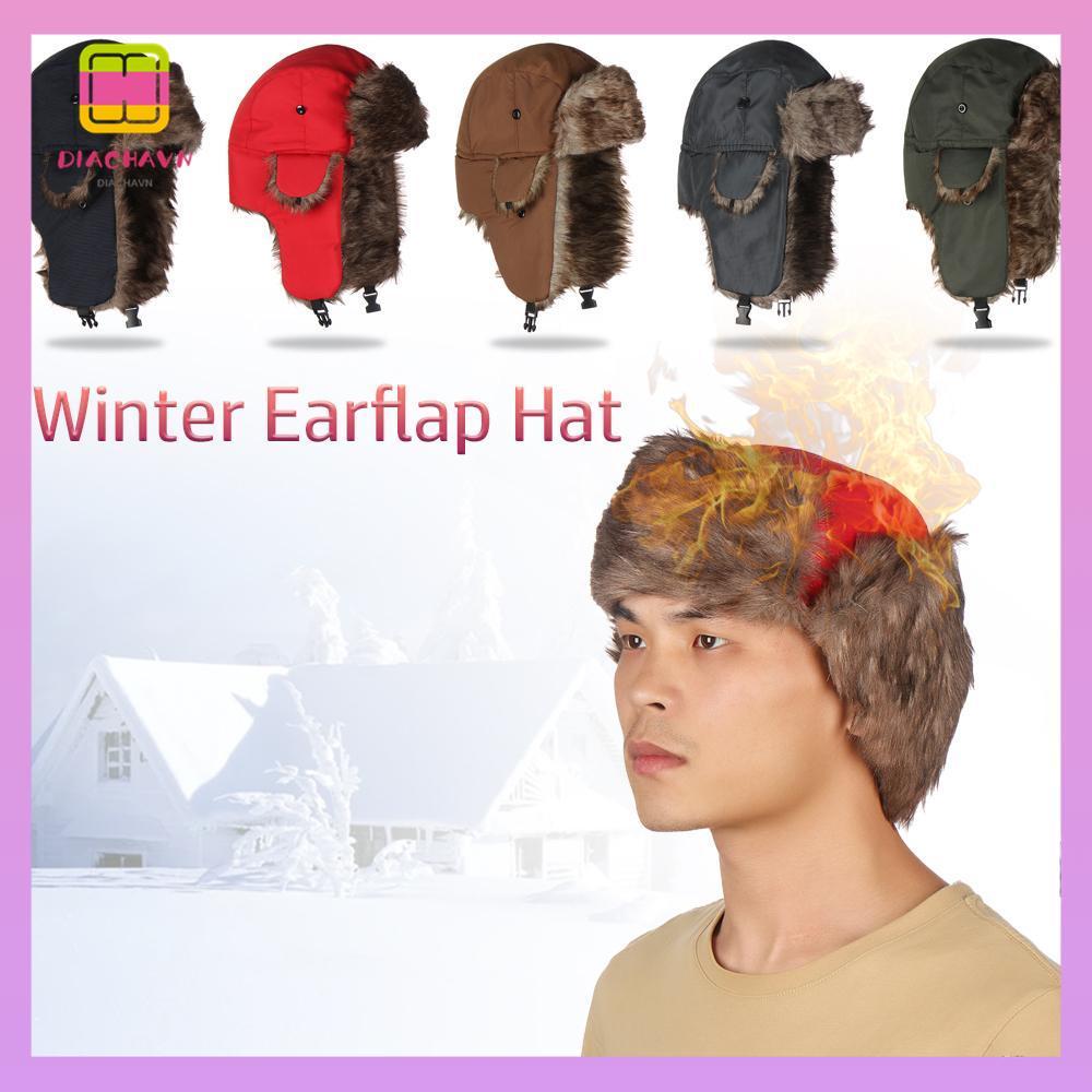 DICHAVN รัสเซีย Ushanka หมวกสกีดักเปอร์หูสําหรับผู้หญิง
