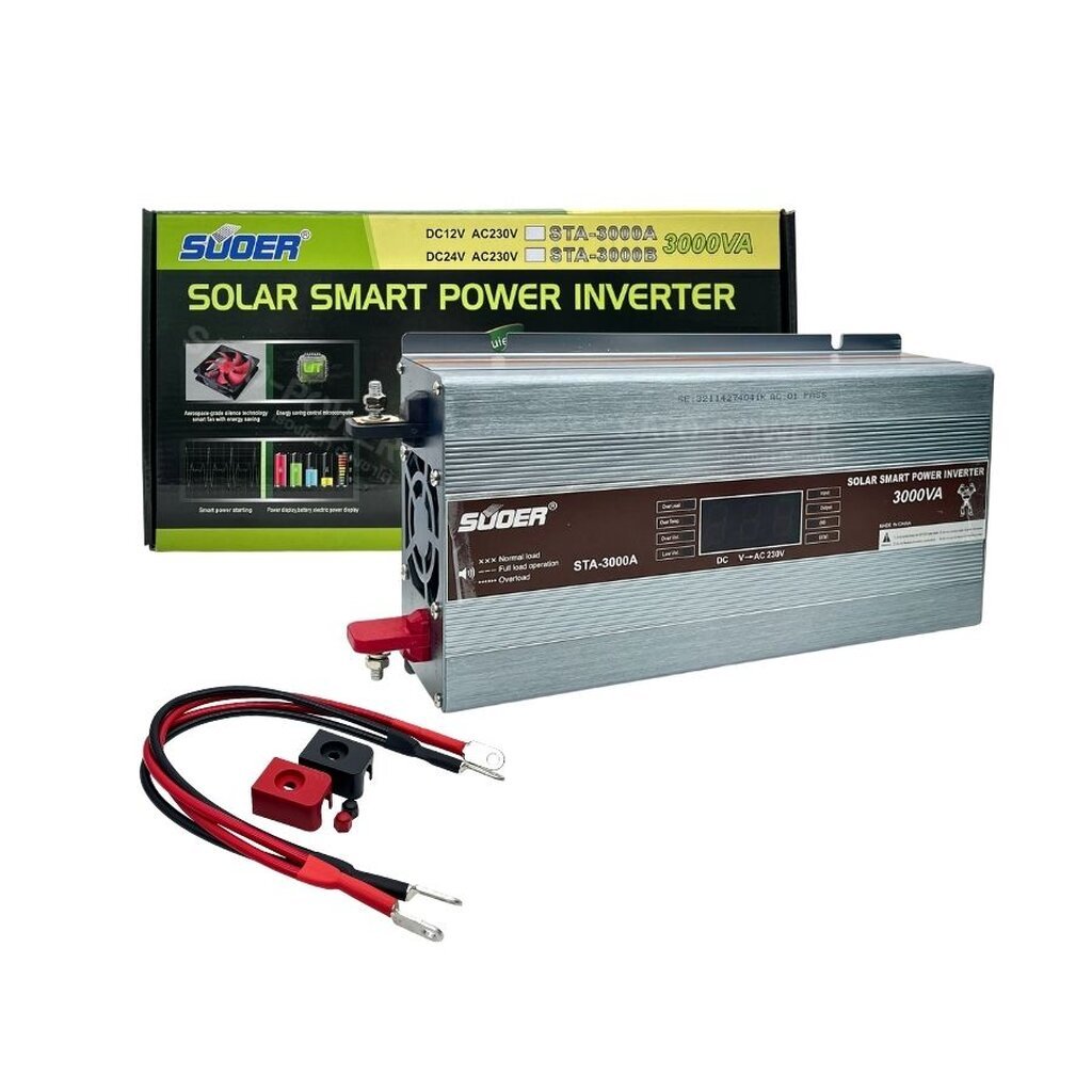 SUOER อินเวอร์เตอร์ STA-500W, 3000W โมดิฟาย ซาย เวฟ | 12V 24V Inverter Modified Sine Wave