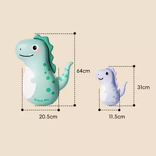 COD ตุ๊กตาล้มลุก ของเล่นเป่าลมสำหรับเด็ก 65/32cm รูปสัตว์ ล้มลุกเป่าลม วัสดุ PVC ของเล่นเด็ก