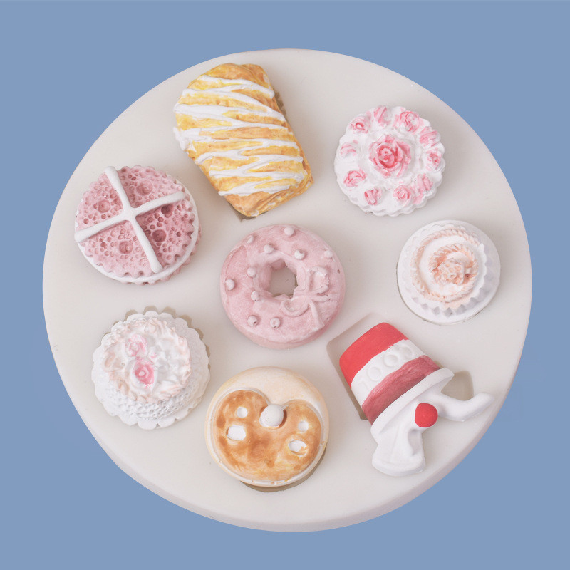 Donut Cola Cake แม่พิมพ์ซิลิโคนเบเกอรี่เค้กตกแต่งแม่พิมพ์