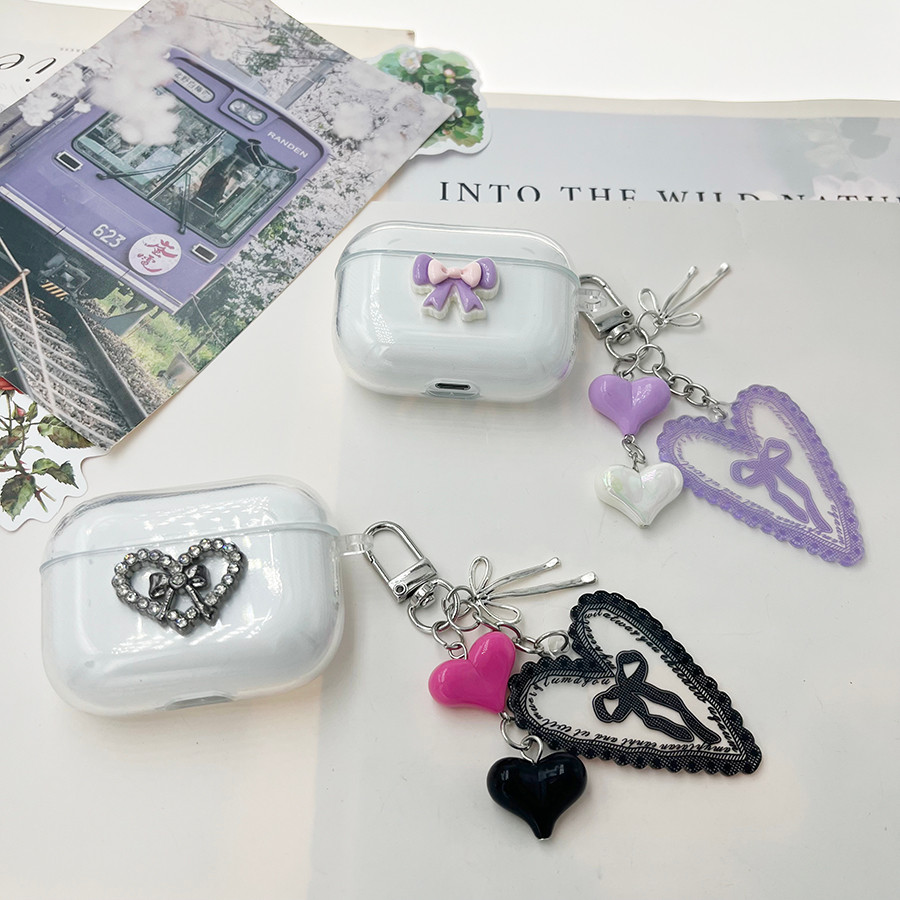 Love keychian สําหรับ Jabra Elite 5 / Elite4 Elite3 เคสซิลิโคนหูฟังสําหรับ Jabra Elite 4 ฝาครอบ