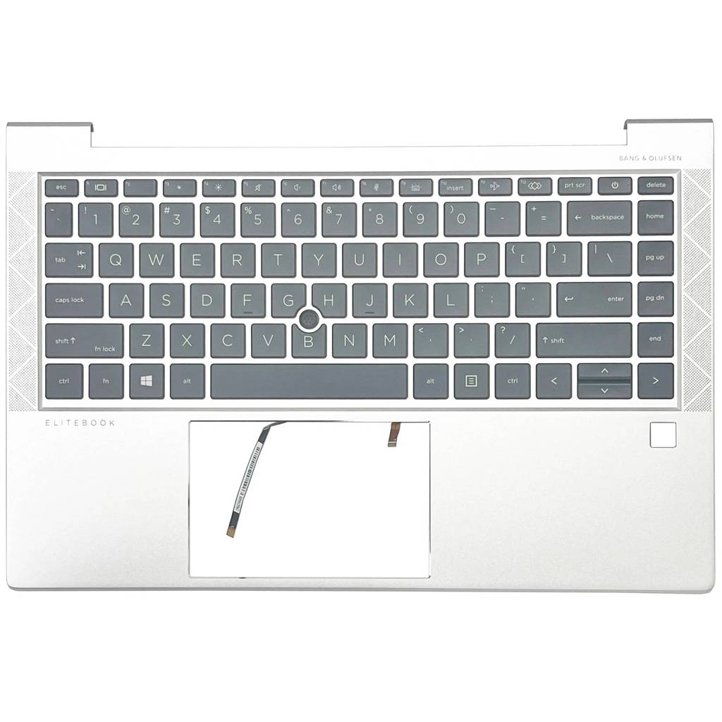 US/SP/LA แป้นพิมพ์แล็ปท็อป Palmrest สําหรับ HP Elitebook 840 845 740 745 G7 G8 พร้อม Backlit Top Cas