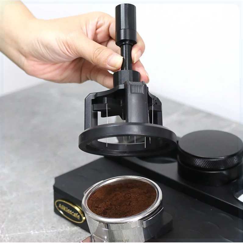 ALICICASCAFE Stirrer Espresso Coffee Distribution WDT Barista 10 เข็ม - AK-325