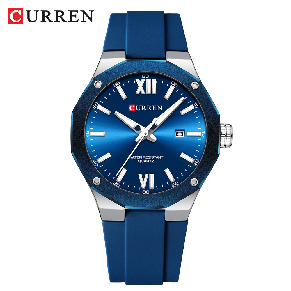 Curren/Curren 8465 นาฬิกาผู้ชายปฏิทินผู้ชายเทปนาฬิกา Casual นาฬิกาผู้ชายนาฬิกาการค้าต่างประเทศ