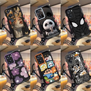 เคสสําหรับ OPPO A6x เคสโทรศัพท์ซิลิโคนอ่อนนุ่มเทรนด์ภาพสีดํา…