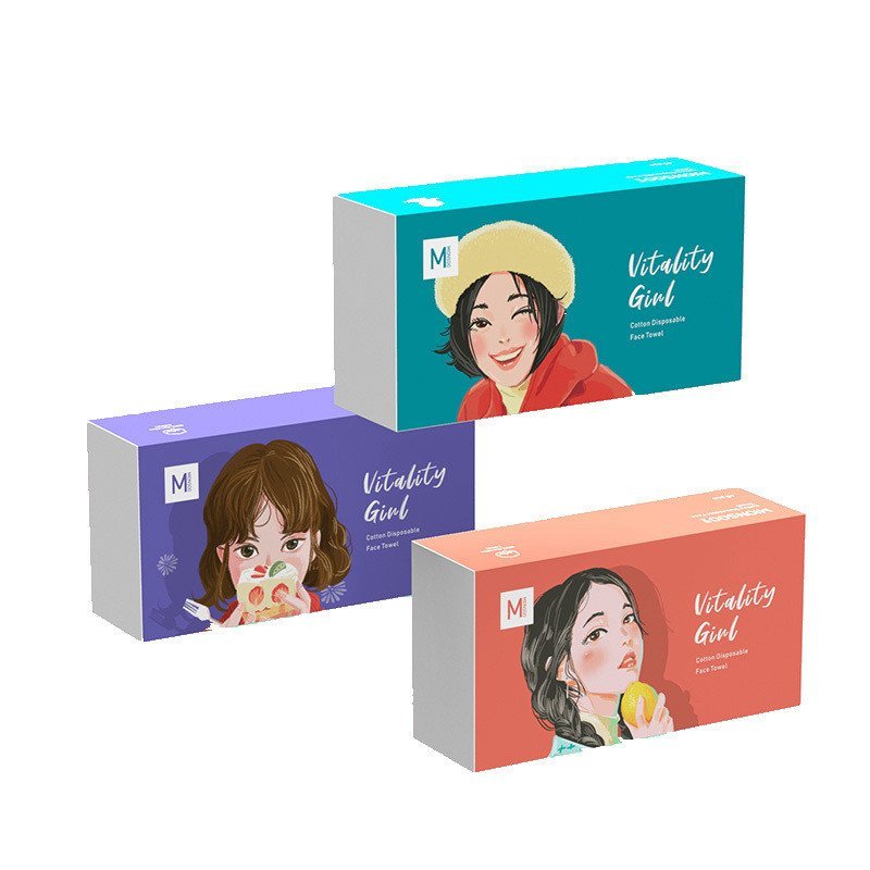 Face Towel Vitality Girl Style M1001 3 Boxed Cotton Top Cotton Top VIQR