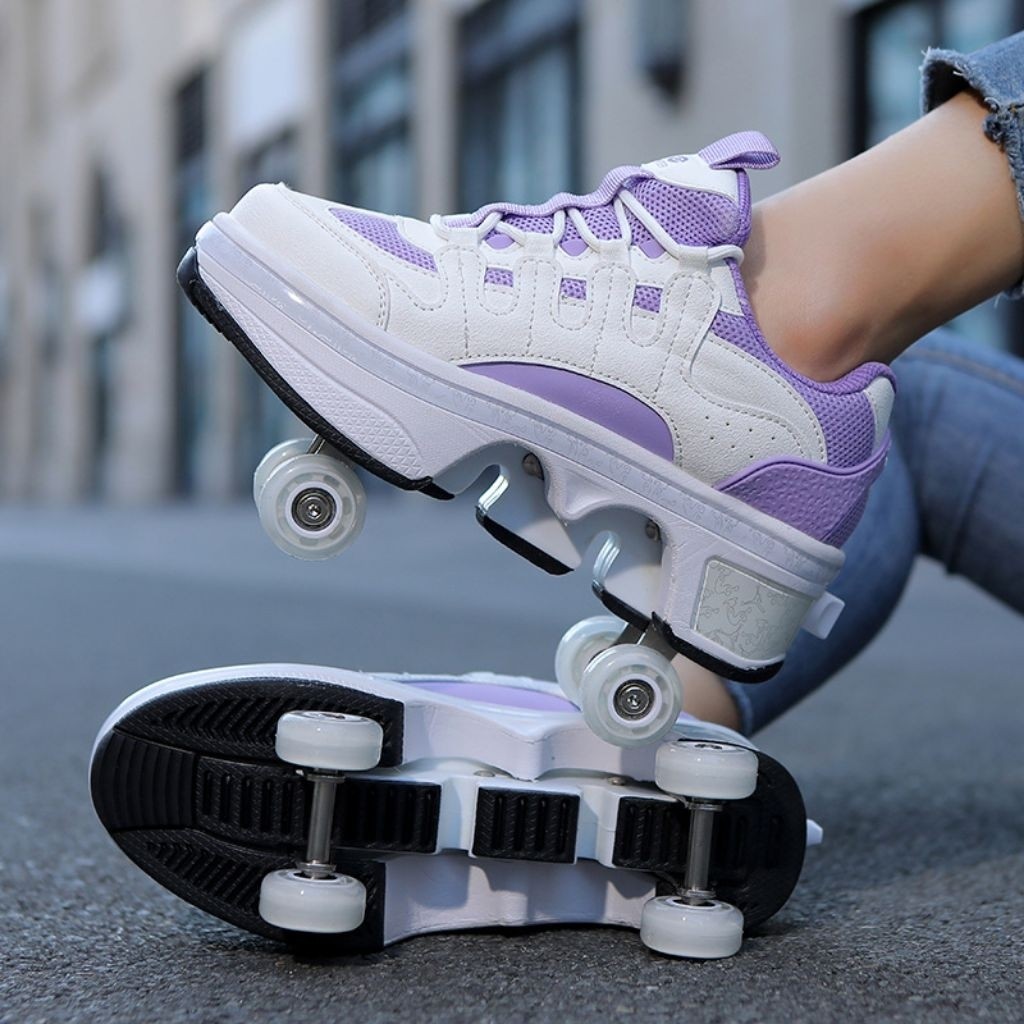 Heelys 34-43รองเท้าสเก็ต 4 ล้อ Roller shoe 4 ล้อมีของ wheel shoes