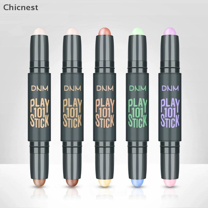 [Chc] แต่งหน้าสองหัว High V Face คอนซีลเลอร์ Contouring Bronzers Highs Pen เครื่องสําอาง 3D แต่งหน้า