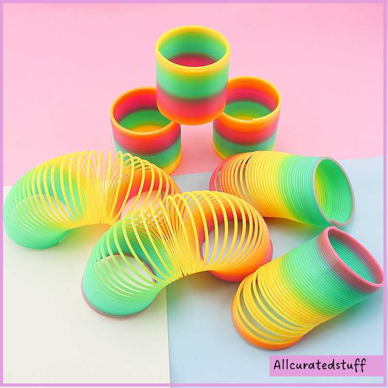 Qixing Toys Slinky Spring Rainbow Toy Per - MCS8709