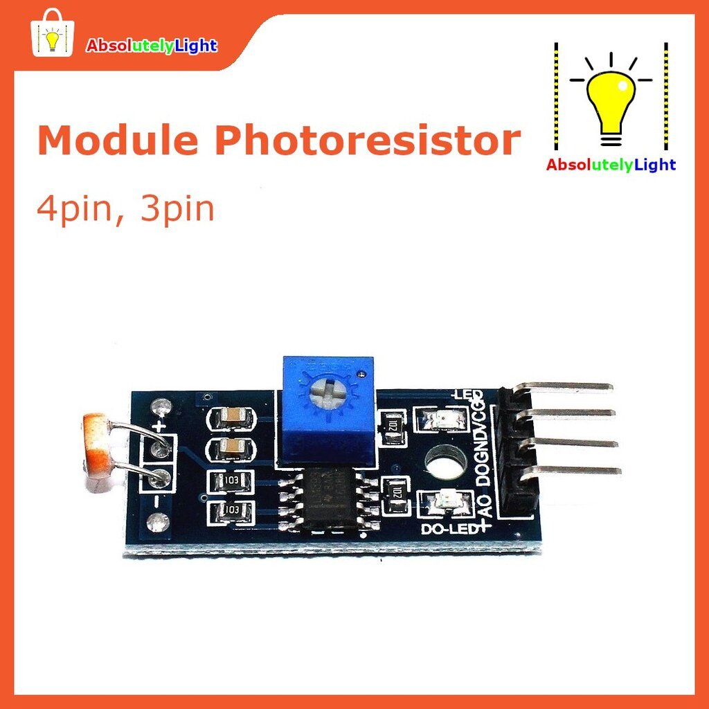 โมดูลเซนเซอร์ตรวจจับค่าแสงสำหรับ Arduino หรืองาน DIY ทั่วไป 4pin, 3pin - รูปที่ 2