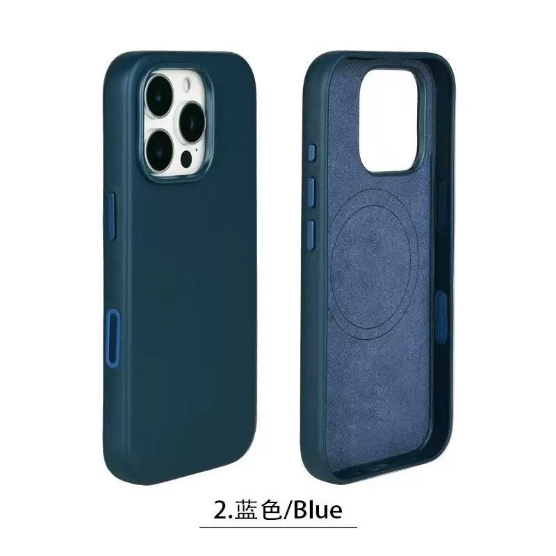 เหมาะสําหรับเคสโทรศัพท์หนัง iPhone 16 16Pro 16Promax พร้อมปุ่ม Camer AI 16Pplus Magnetic Chargein รว