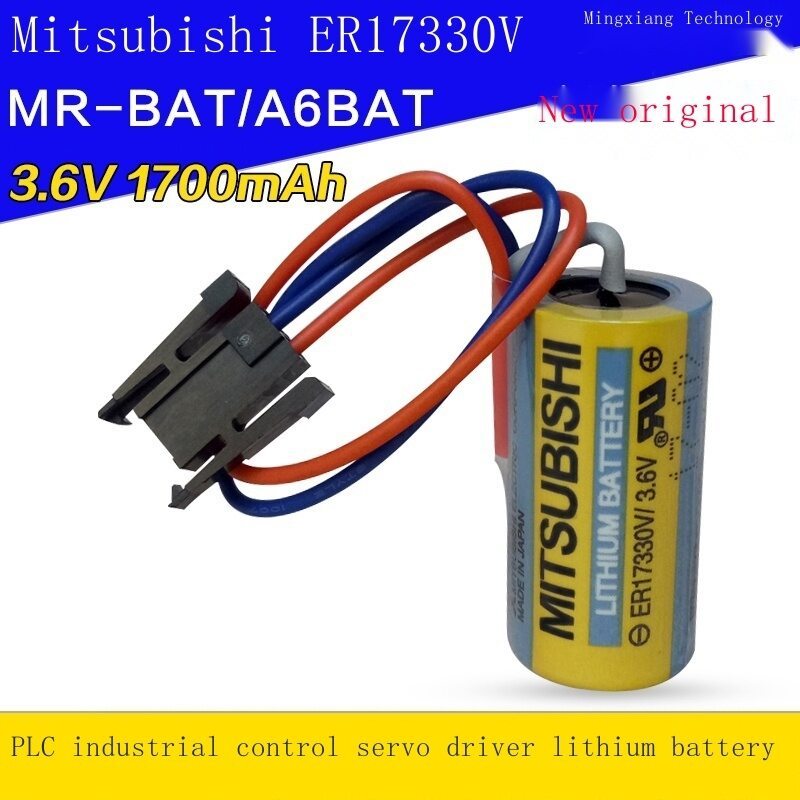 ใหม่-ต้นฉบับ Mitsubishi Servo แบตเตอรี่ลิเธียม (Mitsubashi ER17330V/3.6V) A6BAT MR-BAT