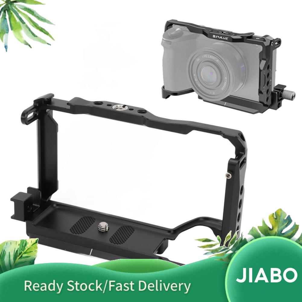 Jiabo Jiabo กล้อง กรงวิดีโอ Rig 1/4 นิ้วกระทู้รองเท้าเย็นพอร์ตเต็มสำหรับ A6700 PU3123B