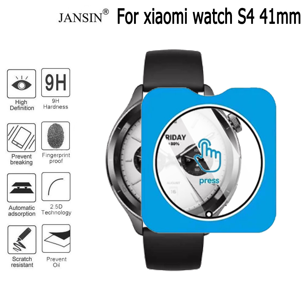 สําหรับ xiaomi watch s4 41mm ป้องกันหน้าจอกระจกนิรภัยสําหรับ นาฬิกาฟิล์ม Clear HD กันน้ําป้องกันฟิล์ม