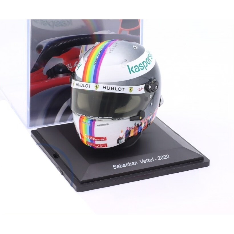 F1 หมวกกันน็อครุ่น 1: 5 Spark Wittel 2020 หมวกกันน็อคตุรกี Ferrari SF1000 Wittel ฤดูกาลตุรกี Istanbu