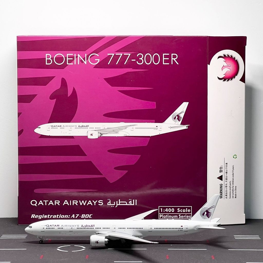 Phoenix 1: 400 เครื่องบินรุ่น Katar Air Boeing 777-300ER A7-BOC ยี่ห้อใหม่ไม่มีจัดส่งฟรี