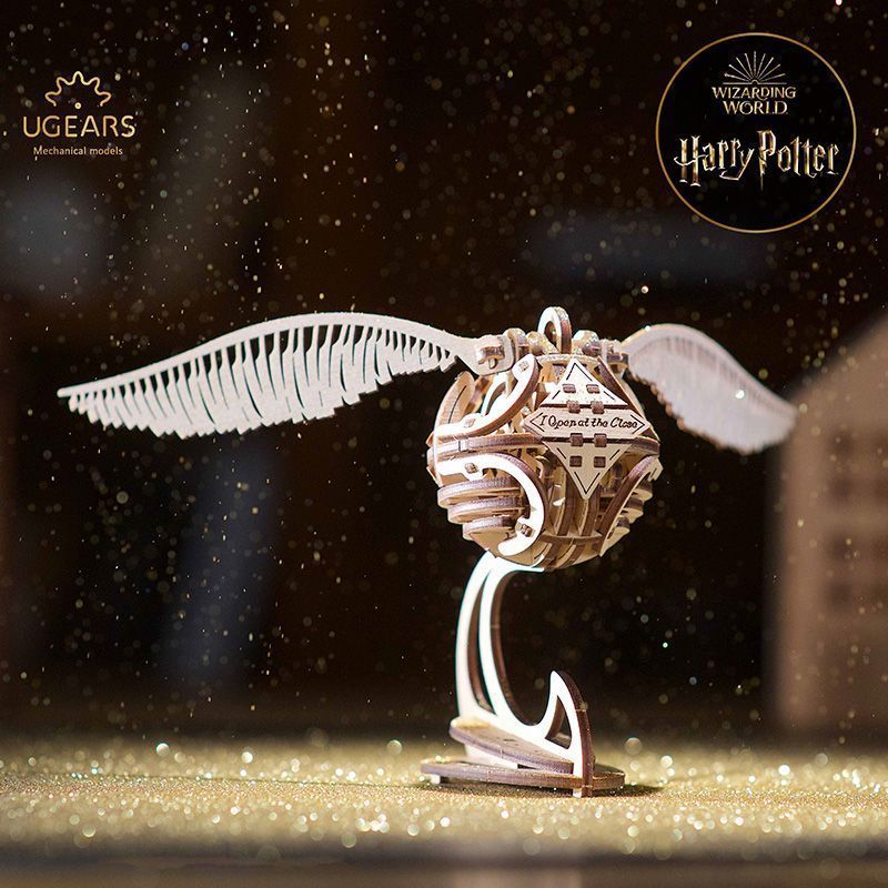 UGEARS Golden Flying Thief Harry Potter สินค้ารุ่นประกอบปริศนาอาคารบล็อกรุ่นของขวัญวันเกิดเด็กของเล่