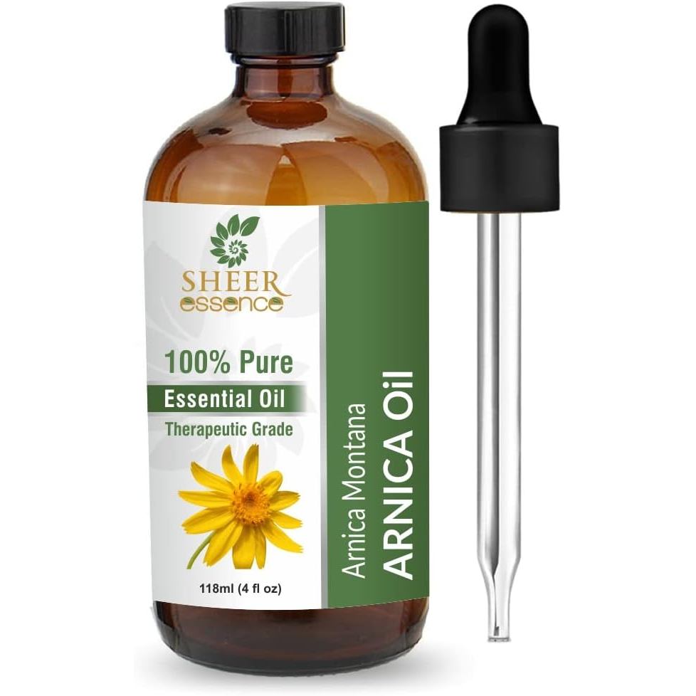 น้ํามันหอมระเหย Sheer Essence Arnica 118 ML (4 ชั้น. ออนซ์) | น้ํามันหอมระเหย Undiluted Uncut Therap