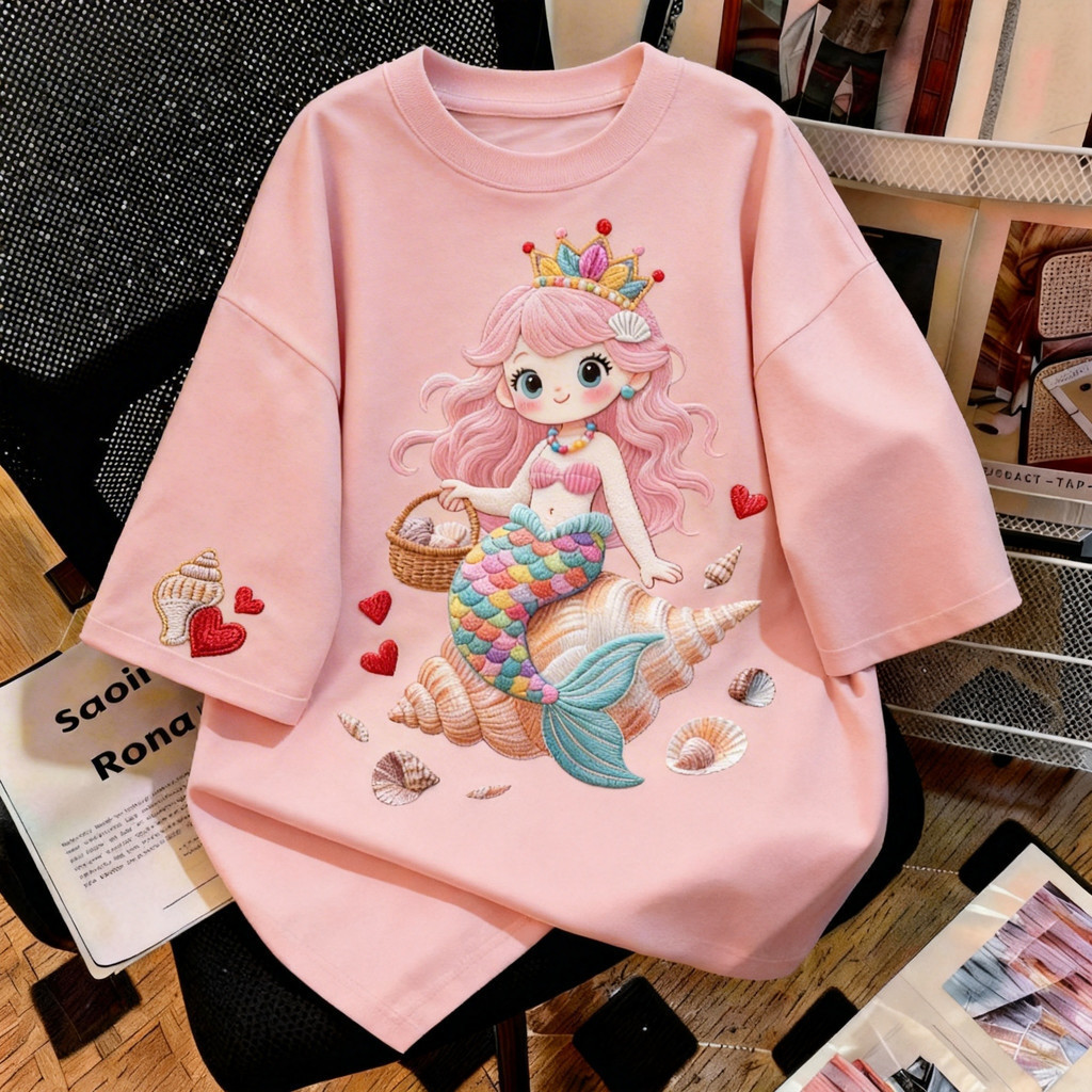 เสื้อยืด oversize เกาหลี ผ้าเทคโนโลยี sorona จากอเมริกา ผลิตโดยร้าน OOOK งานใหม่เป็นงานมือ unisex ใส่ได้ทั้ง ชายหญิง #2