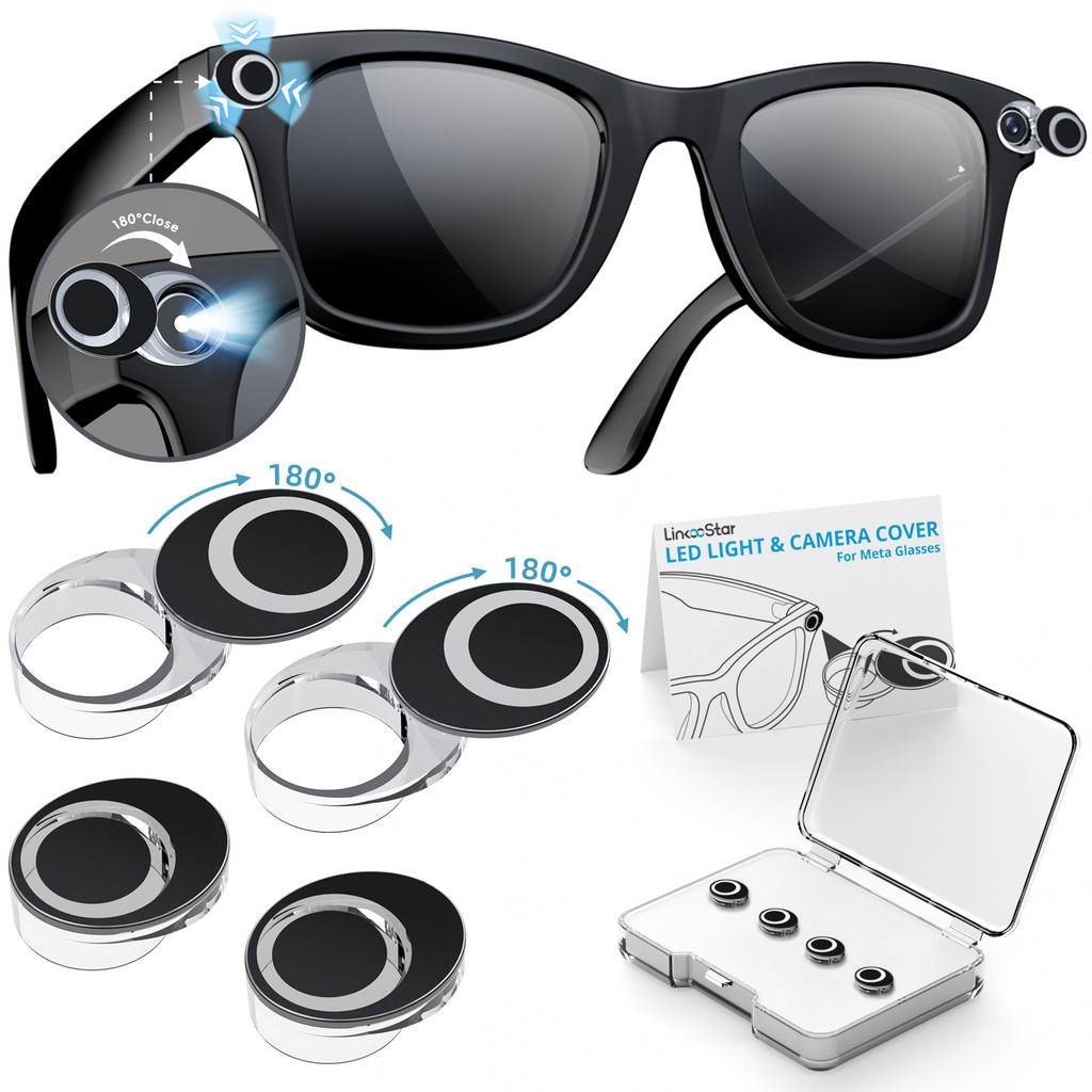 ฝาครอบสมาร์ทแว่นตาพร้อมไฟLED ใช้งานได้กับหลากหลายแบบแว่นอาทิเช่น Ray-Ban และOakley