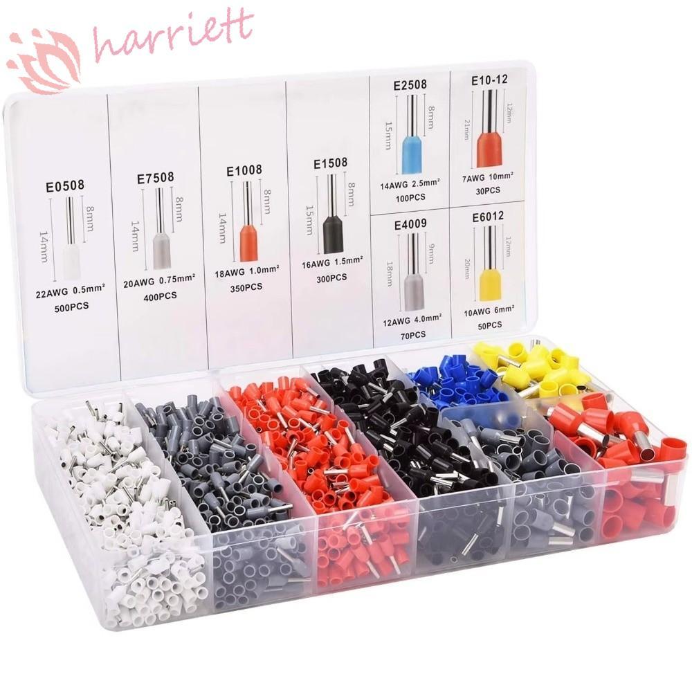 HARRIETT ไฟฟ้า CRIMP Terminals, ฉนวนแขนชายหญิงขั้วต่อสายไฟ Termin Spade Connectors, ฉนวนลวด CRIMP Te
