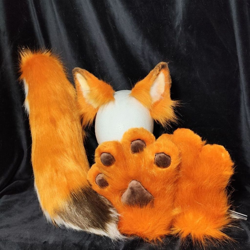 [คลังสินค้าพร้อม] Crazy Animal Nick cos คอสเพลย์ Fox Set Fox Ears Tail Props