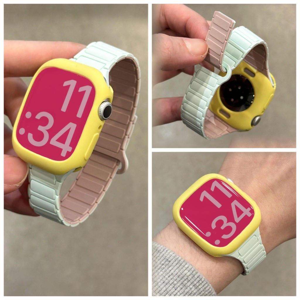 IWatchS11 Zhang Jingyi Sports Soft Magnetic Strap เหมาะสําหรับ Apple Watch ForapplewatchSE3