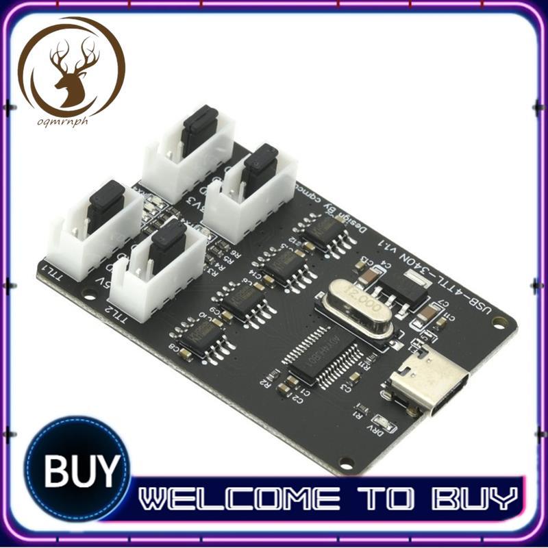 โมดูล USB เป็น TTL CH340 HUB TYPE-C อินเทอร์เฟซ 4 ช่อง Four Solo TTL