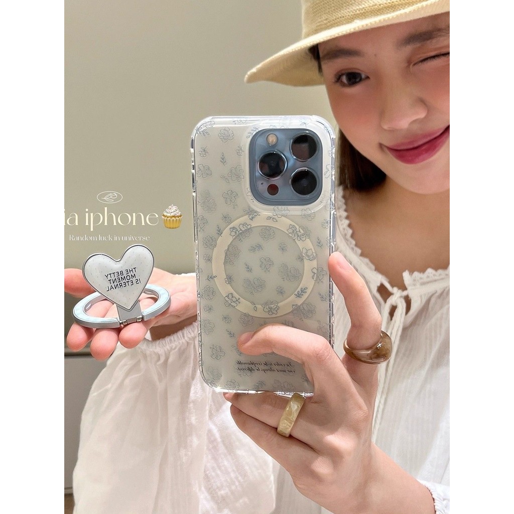 case samsung s25 ultra เคส samsung s25 ultra มือดอกไม้ดอกไม้วงเล็บแม่เหล็กเหมาะสําหรับ Samsung s26ul
