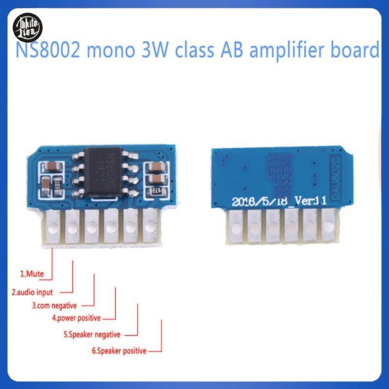 WL| DC 3V 3.7V 5V Class AB Mono 3W Mini Amplifier Board Audio Amp Module One Channel ใหม่