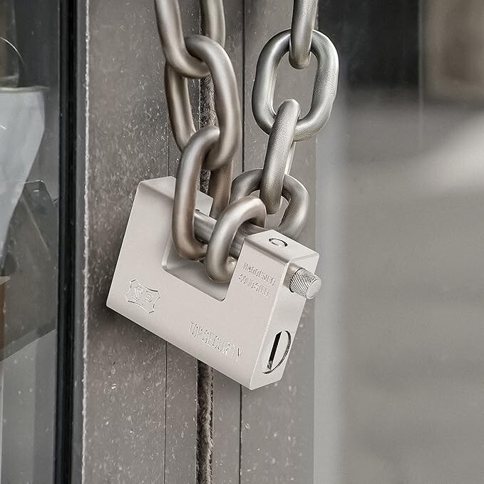 รับประกันเหล็ก PADDLOCK 94 มม.84 มม. CHROME 30-60 มม.Anti-THEFT LARGE STRONG PADDLOCK STURDY LOCK HOUSE FENCE PADDLOCK