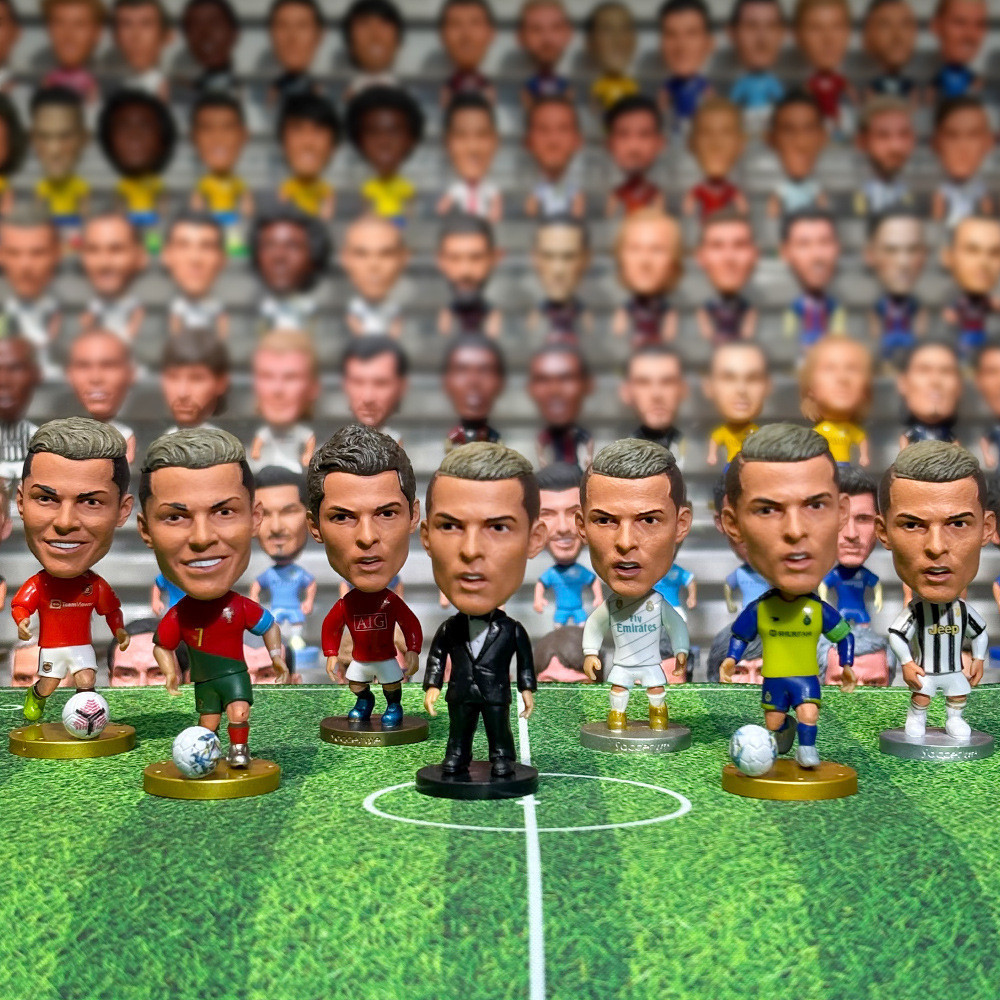 Cristiano Ronaldo Messi Real Madrid Manchester United Al-Nassr Players Action Figure ตุ๊กตาของเล่นฟุ