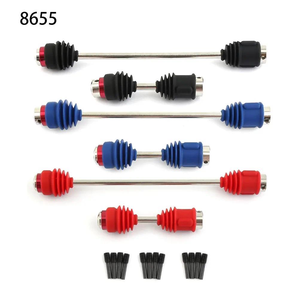 โลหะเหล็ก Center Driveshafts CVD 8655R พร้อมรองเท้าฝุ่นสําหรับ 1/10 Traxxas E-Revo Erevo 2.0 อัพเกรด