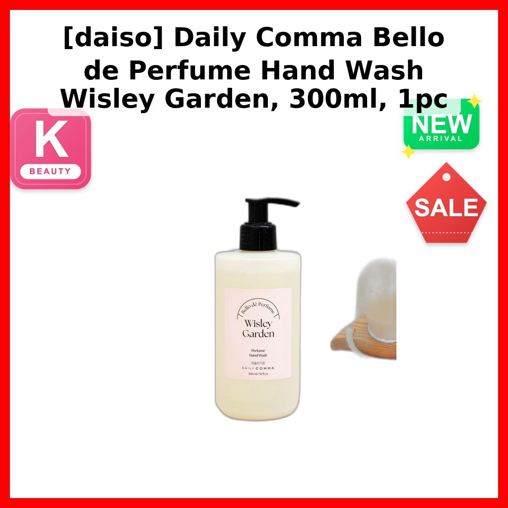 [daiso] Daily Comma Bello de Perfume Hand Wash Wisley Garden, 300ml, 1 ชิ้น / ซักมือเกาหลี / น้ําหอม
