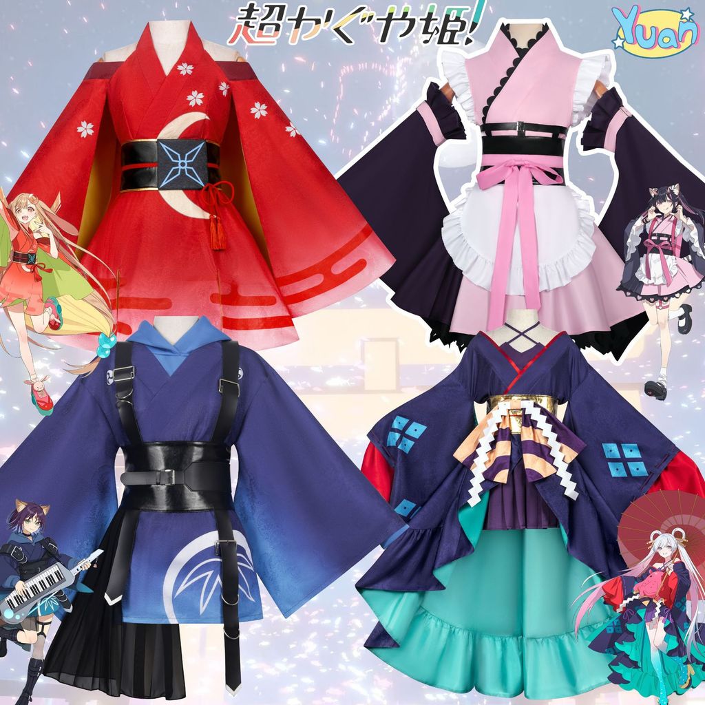 cosplay สองมิติ Macross Kaguya สำหรับผู้หญิง พร้อมลายเส้นเหมือน Tsukimi Yachidai Komazawa ออกแบบโดย 