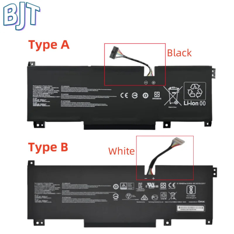 11.4V 53.5Wh 4700mAh New Laptop Battery BTY-M492 For MSI Sword 15 A11UD A11UE Pulse GL66 GL76 Katana