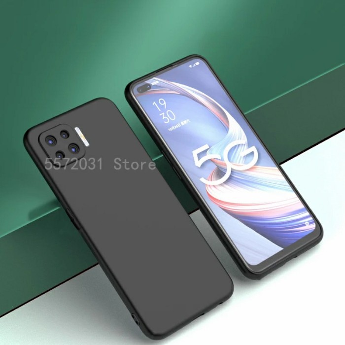 OPPO RENO 4F / RENO 4 SE SOFT CASE SLIM MATTE SOFT BLACK DOFF