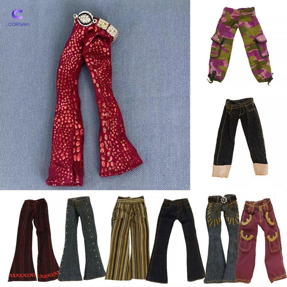 CORSAKI Doll Elegant Pants, Fashion Casual Wears Party Clothes, Elegant 10 รูปแบบตุ๊กตา DIY อุปกรณ์เ