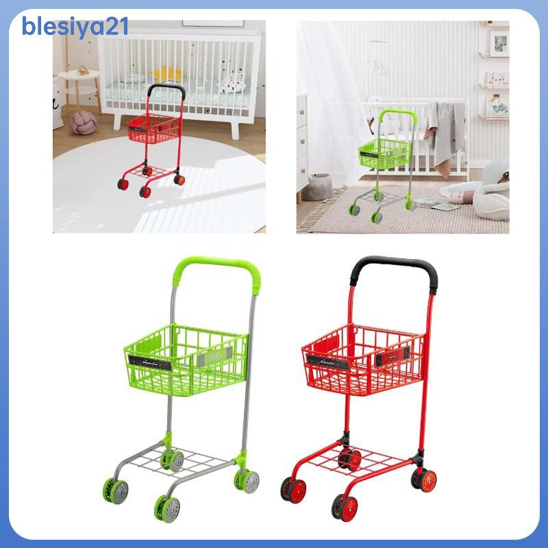 [blesiya21] Mini Shopping Grocery Cart การถ่ายภาพ Prop แกล้งเล่นของเล่นตกแต่งสํานักงานของเล่นสนุกร้า