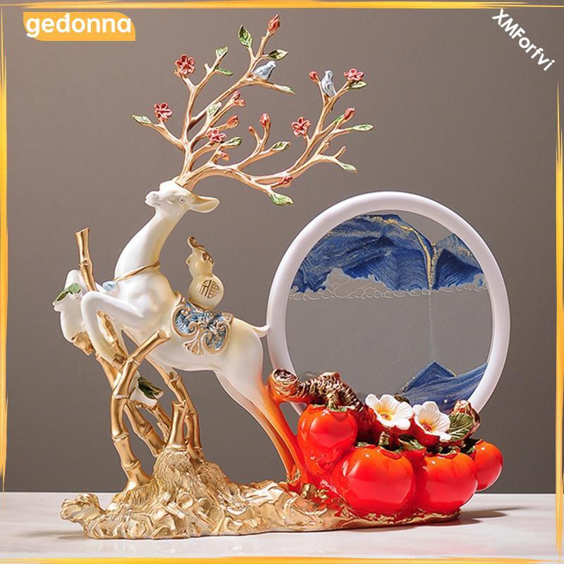 [gedonna] Moving Sand Art Picture Decor Moving Sand Art Liquid Motion สําหรับเด็กเดสก์ท็อป