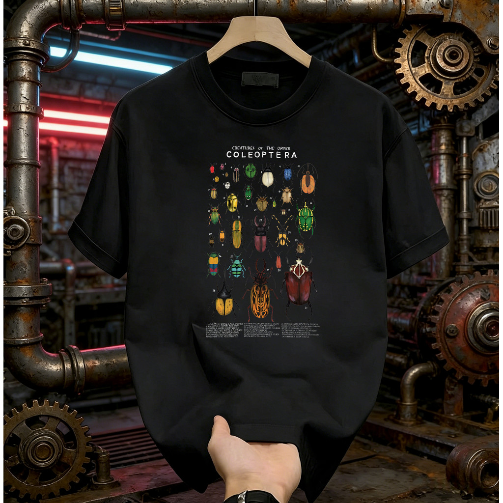 ((จัดส่ง 24 ชั่วโมง) เสื้อยืดด้วง ออกแบบพิเศษสำหรับสายวิทยาศาสตร์และแฟชั่น)