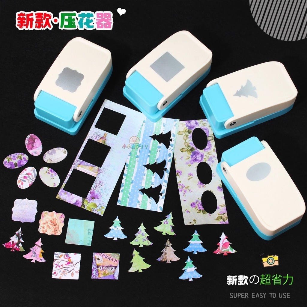 Embosser Square Puncher ต้นคริสต์มาส DIY คู่มือแสตมป์ Handmade Puncher กรอบแสตมป์สี่เหลี่ยม 4.10