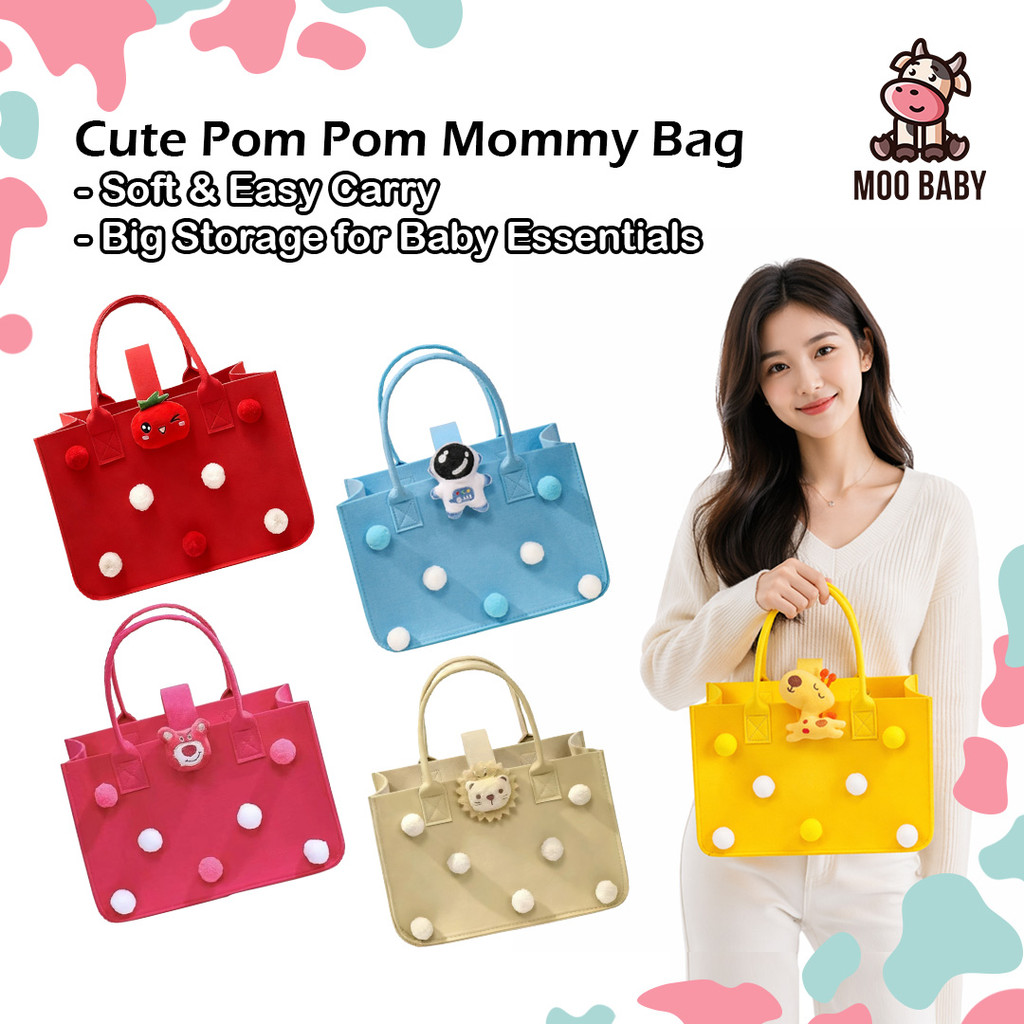 Moo Baby Mummy Bag Baby Travel Diaper Bag Mommy Bag Baby Hospital Beg Susu Baby Travel Nappy Bag Dia