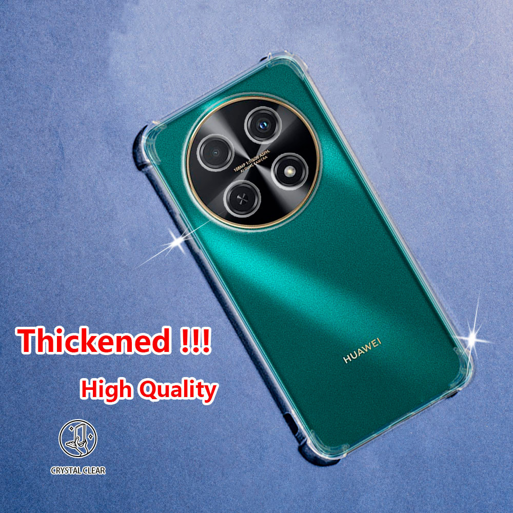 Huawei Nova 12i 13i 4G Enjoy 70 Pro CTR-AL20 CTR-L81 CTR-L91 Crystal Clear Jelly Case Air-Guard Corner Soft TPU ยืดหยุ่นซิลิโคนป้องกันยางโปร่งใสเคสโทรศัพท์