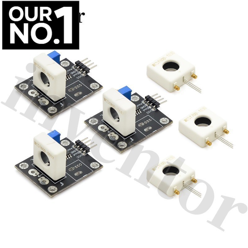 WCS1600 WCS1700 WCS1800 3-5V Hall Current Sensor ปรับ DC 100A 70A 35A สั้น Over-Current เครื่องตรวจจ