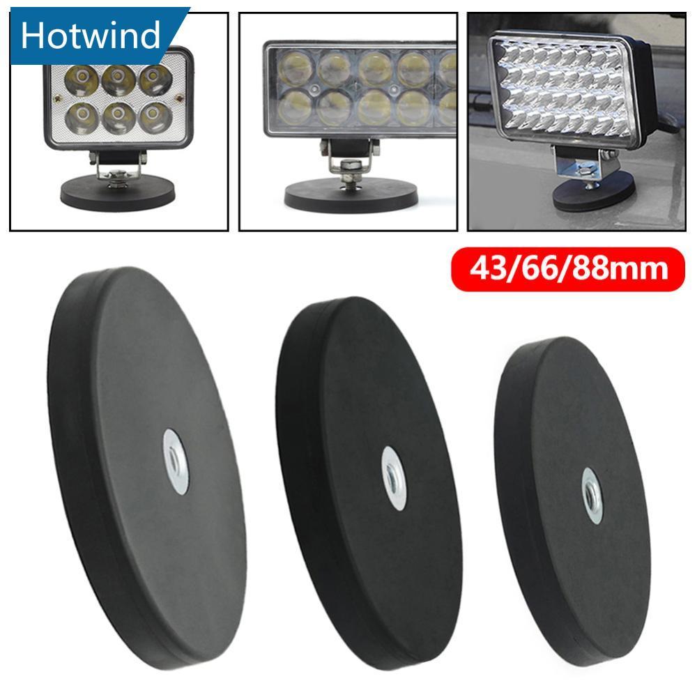 HW 2 ชิ้น 43 มิลลิเมตร/66 มิลลิเมตร/88 มิลลิเมตรด้ายภายในฐานแม่เหล็ก M6/M8 Mount Bracket Clamp สําหร