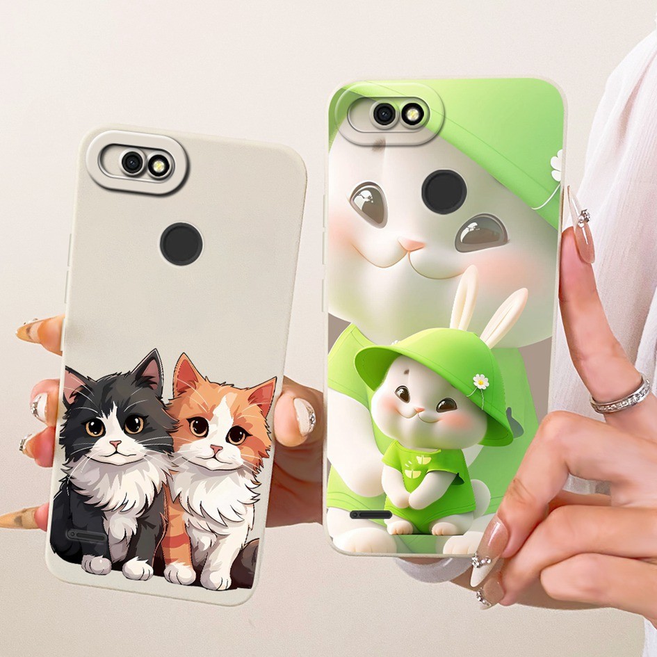 ปลอกสําหรับ Tecno Pop 2 Pro / Pop 2 / Pop 2 Power / Pop 2F B1c B1p เคสโทรศัพท์น่ารักการ์ตูนกระต่ายแม